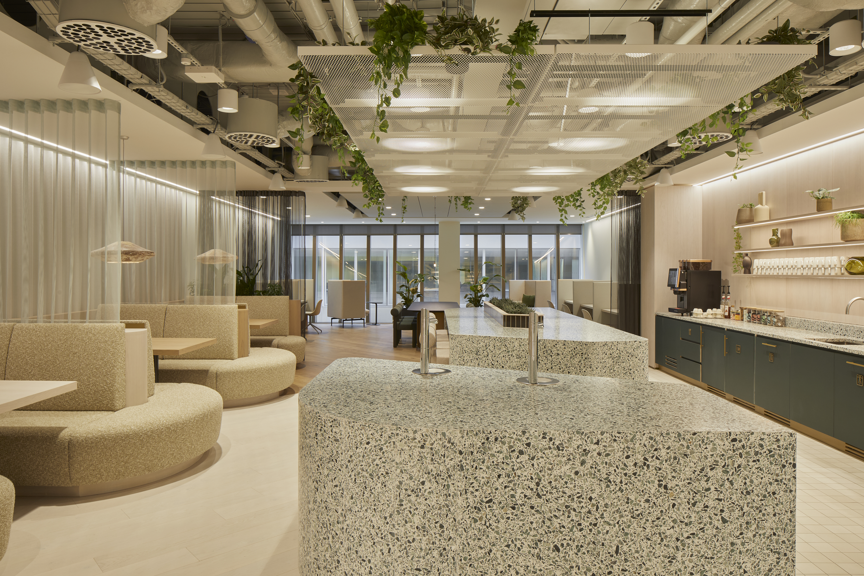 Light filled breakout lounge
