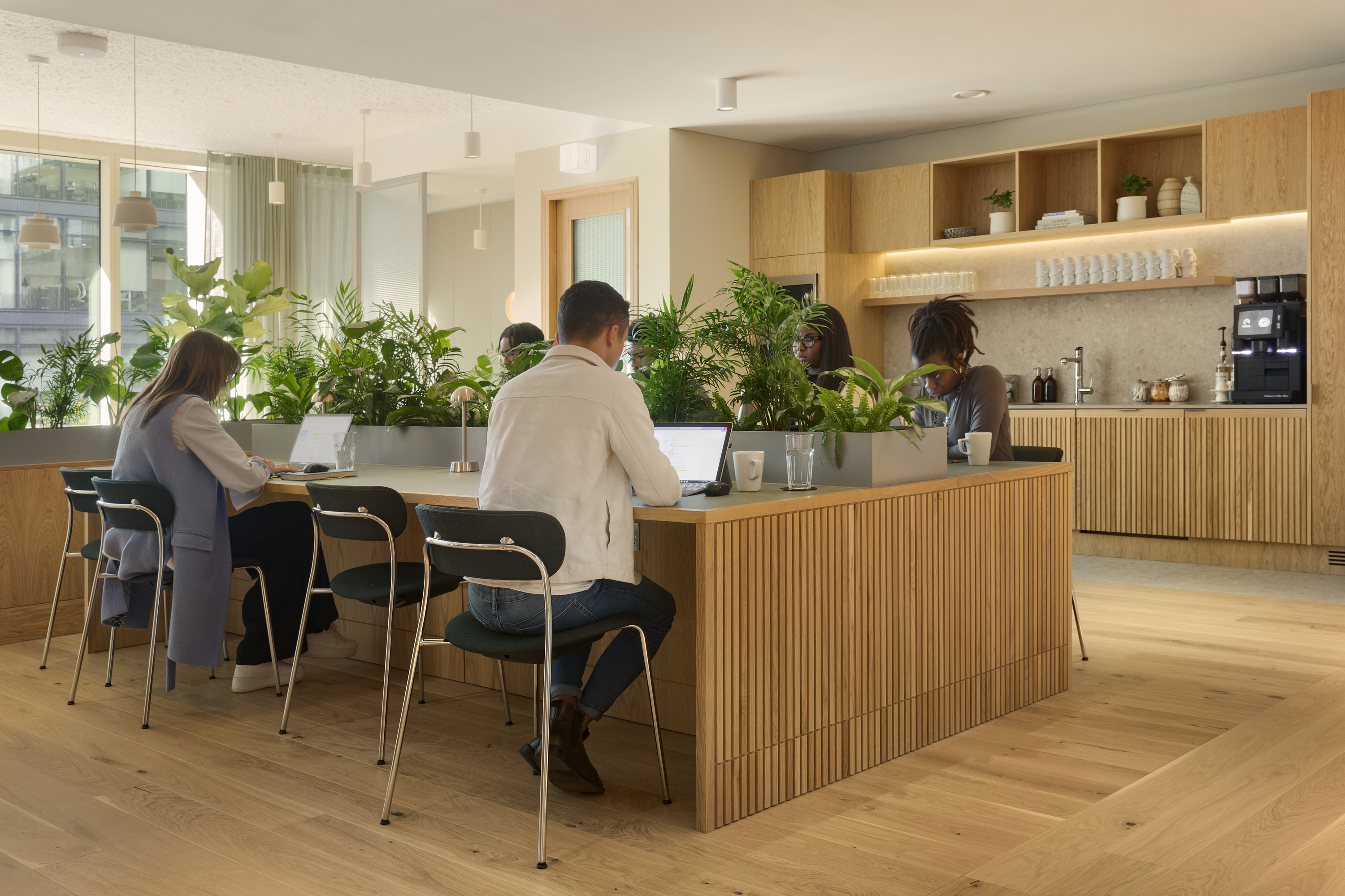 Stylish breakout space 