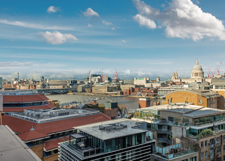 Views from MYO Bankside eighth floor event space