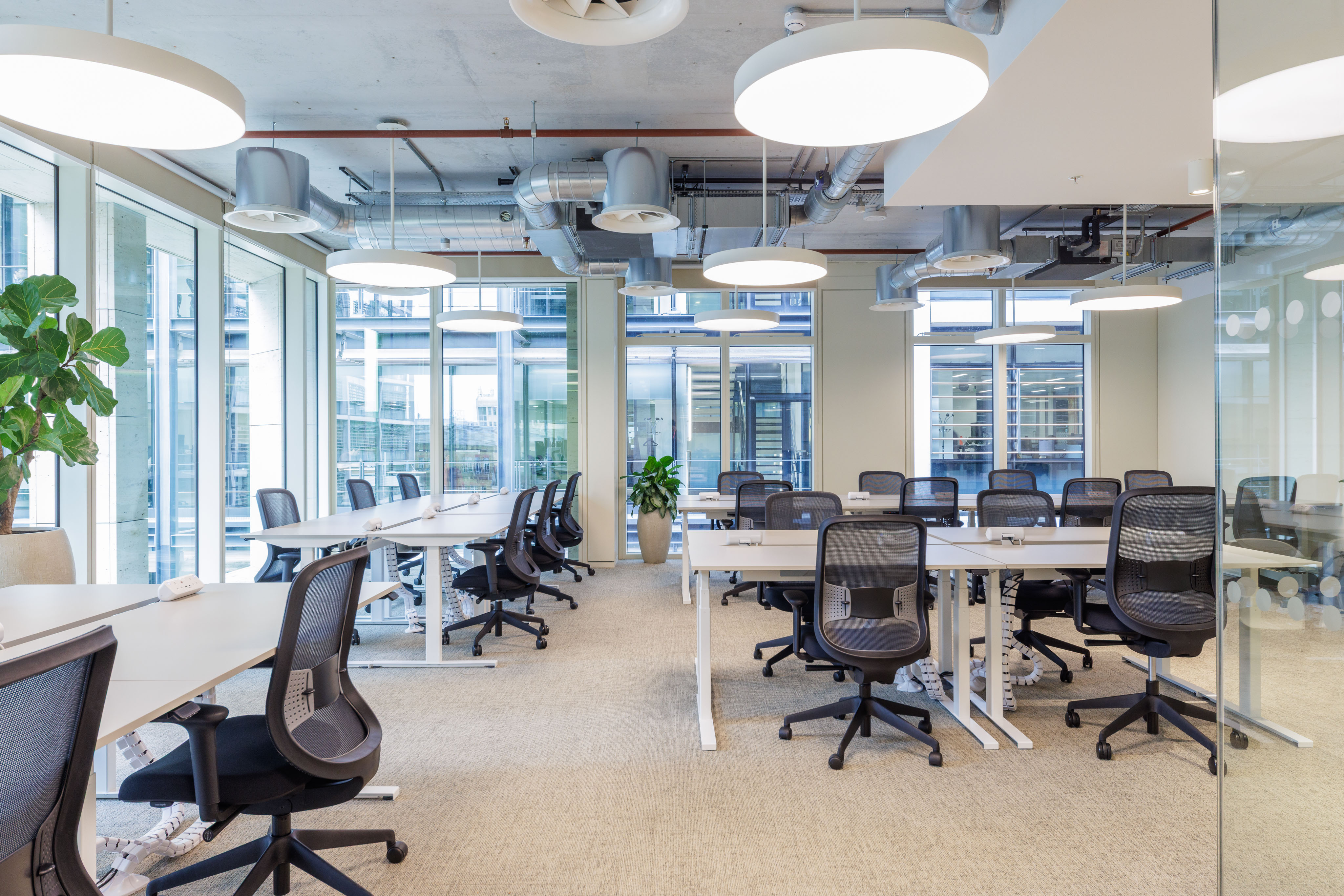 Large, light-filled office space