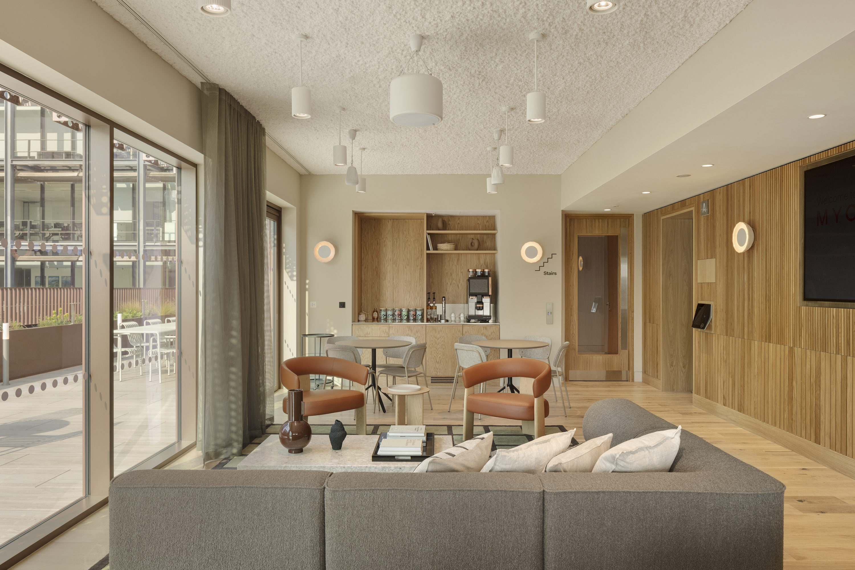 Bright. spacious lounge event space