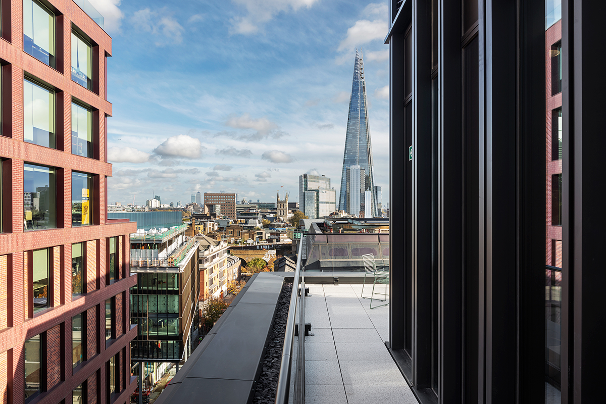View of The Shard from MYO Bankside event space