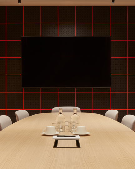 Intimate meeting space that seats up to 10 people