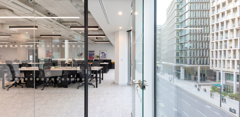 Meeting and office space overlooking the City
