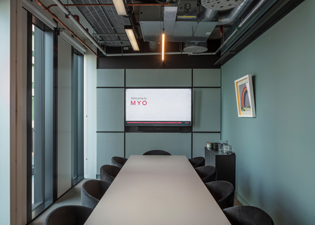 Meeting room for up to ten people in MYO Bankside