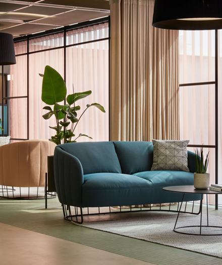 Welcoming breakout lounge at MYO Victoria Street