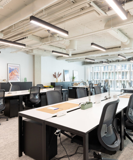 Open plan office space in MYO Victoria Street