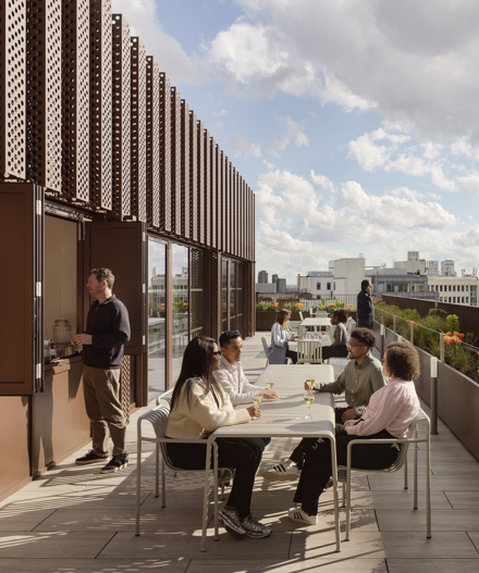 A terrace that's perfect for connecting and viewing the City.